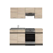 Modular kitchen JUNONA LINE 170 ZBL, wenge / sonoma oak